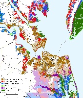 Hampton Roads, Virginia: sea level rise planning map
