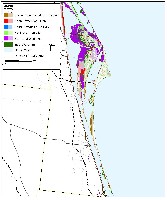 Cape Canaveral, Florida:  Sea level rise planning map