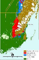 Miami, Everglades, and Homestead, Florida sea level rise planning map