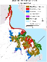 Isle of Wight, Virginia.  Sea level rise planning map