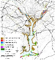 Accokeek to Bladensburg, Maryland sea level rise planning map